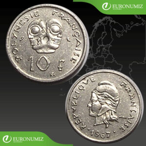 10 FRANCS 1967 FRANCAISE POLYNESIE / FRANCUZSKA POLYNEZIA