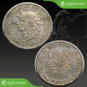 50 CENTIMES 1903 GUADELOUPE