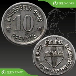 10 PFENNIG 1918 NEMECKO NUDZOVA