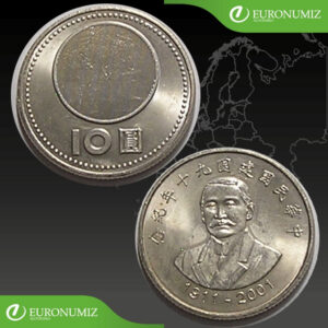 10 DOLLARS 2001 TAIWAN