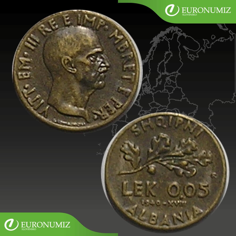 0,05 LEK 1940 ALBANSKO