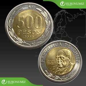 500 PESOS 2022 CHILE