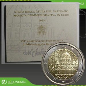 2 € 2025 VATIKAN  MICHELANGELO BUONARROTI  UNC