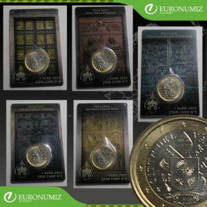 1 € 2025 VATIKAN 5x COIN CARD  c. 5, 6, 7, 8, 9  UNC  SV. DVERE