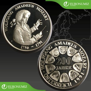 MEDAILA 200 JAHRE 1991 MOZART  275